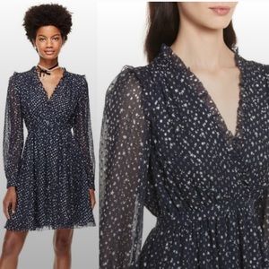 Kate Spade Dress Night Sky Midi Rich Navy Size 4 - Worn Once